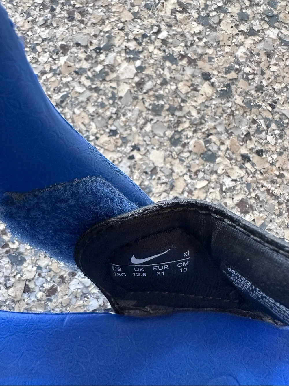 Nike Kids Royal Blue Slip-On Water Sandals